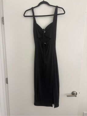 Princess Polly Black Cutout Midi Dress